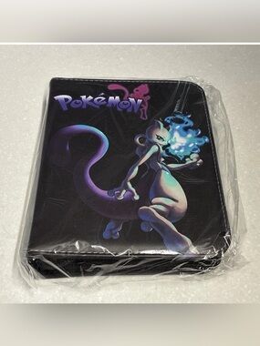 Mewtwo Shadow Flame Pokemon Card Binder - Legendary Psychic Type 400 Slot